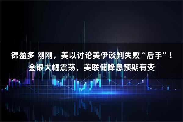 锦盈多 刚刚，美以讨论美伊谈判失败“后手”！金银大幅震荡，美联储降息预期有变